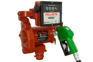 Full-Rite 115v AC High Flow Pump With 1" Hi-Flow Automatic Nozzle & 901 Meter