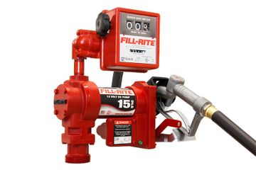 Fill-Rite 12v DC Pump with Hose, Manual Nozzle & Meter